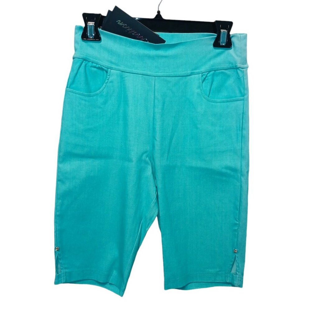 NEW WITH TAGS! Creation Teal Capris - summer - resort vacation cruisewear - 4432